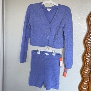 Sleepwear Set Cardigan top/Shorts